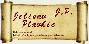 Jelisav Plavkić vizit kartica